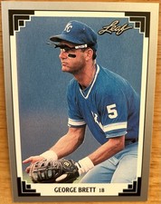 1991 Leaf Baseball #335, George Brett