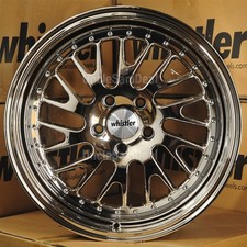 Staggered 5x114.3 18x9.5 18x10.5 Whistler Sk1-t Chrome Mesh Silver Rivet Wheels