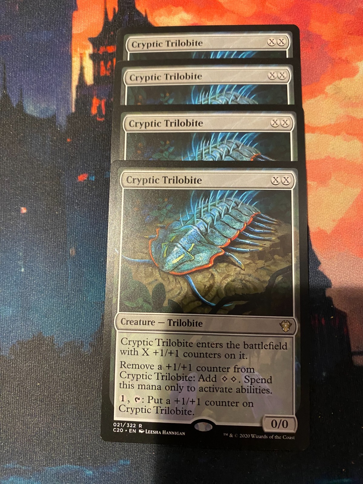 MTG Commander 2020 Cryptic Trilobite x 4
