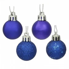 Vickerman N590622 2.4 in. CobaltBlue 4 Finish Ball Asst 24-Box