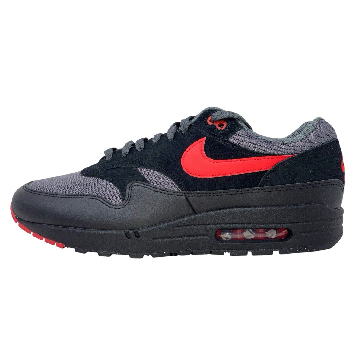 Nike Air Max 1 'Vampire' Red Anthracite Black Sneakers, Size 12