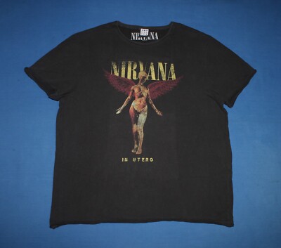 Amplified 2020 Nirvana Shirt In Utero Grunge Band Men's Tee 2XL | eBay
