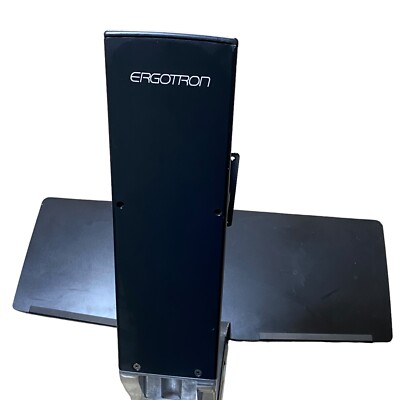 Ergotron  Desk Mount Arm - Monitor Mount/Laptop Tray Polished Aluminum & Black