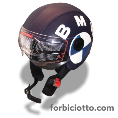 Casco vintage in pelle personalizzato ricamo BMW RICAMO CUCITO IN RILEVO |  eBay