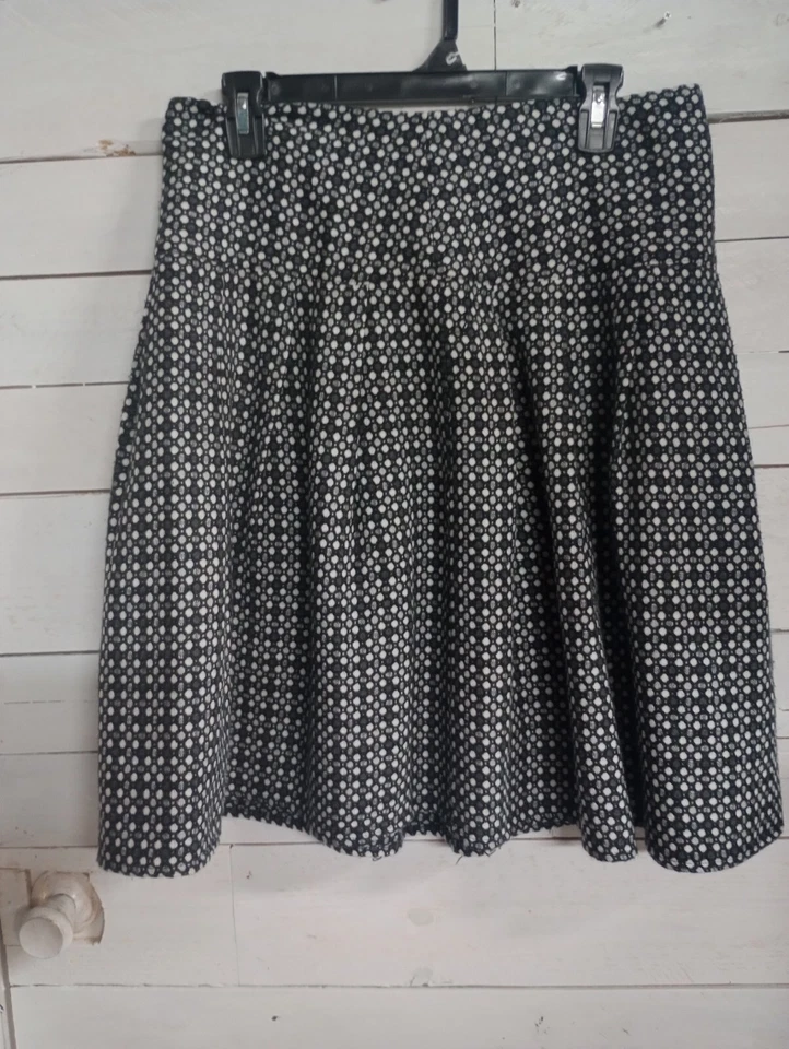 Lux Skirt Women's Juniors Size 5 Fit-Flared Acrylic/Wool Blend Tweed Zip Skirt - Изображение 2 из 4