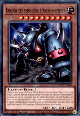 Yugioh LEDE-DE026 - Golgoil der seismische Stahlschmetterer Common 1. Auflage