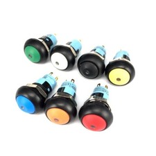 2Pcs 12mm Push Button Switch Series -Alternate with LED center lamp 2A NEW TYPE