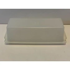 Tupperware Butter Tray w/ Lid White 636-10 and 637-12