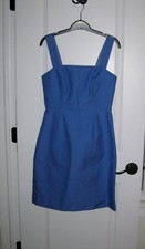 J CREW COTTON CADY HAILEY DRESS BRIGHT HYDRANGEA BLUE SIZE 6 NEW WITH TAGS $215
