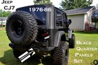 <!--F#f_0-->Fits Jeep CJ7 Black Rubber Coated 3 PC Alum Diamond Plate Rear Quarter Panel Set<!--F/-->