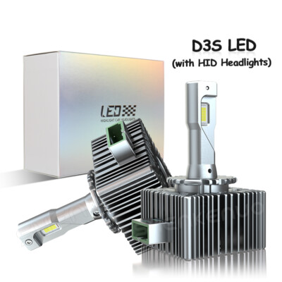 2pcs D3S D3R LED Headlight Bulbs 350W 6500K Super White Replace HID Xenon Bulb