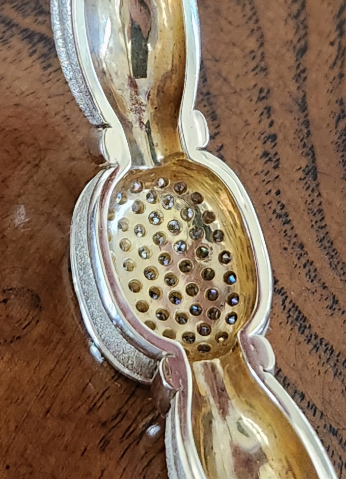 14k (2.5 oz) Solid Gold Hinged Bangle Bracelet wi… - image 8