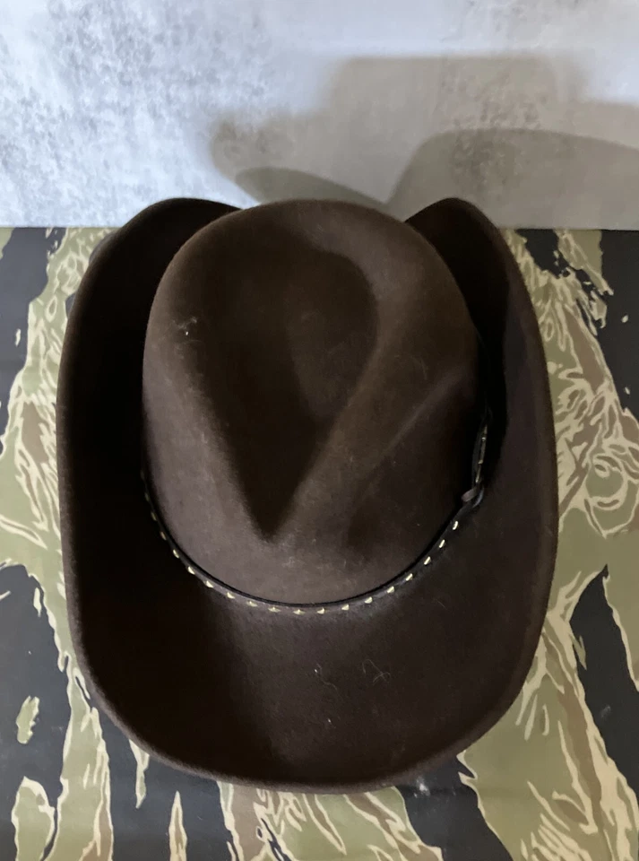 Vintage Lite Felt Cowboy Hat Size Medium - Image 3 of 4