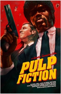 Samuel L Jackson PULP FICTION John Travolta movie poster 11x17