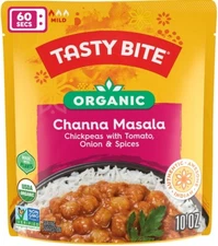 Tasty Bite Organic Indian Channa Masala - Vegan, Gluten-Free - Heat & Eat 10 oz
