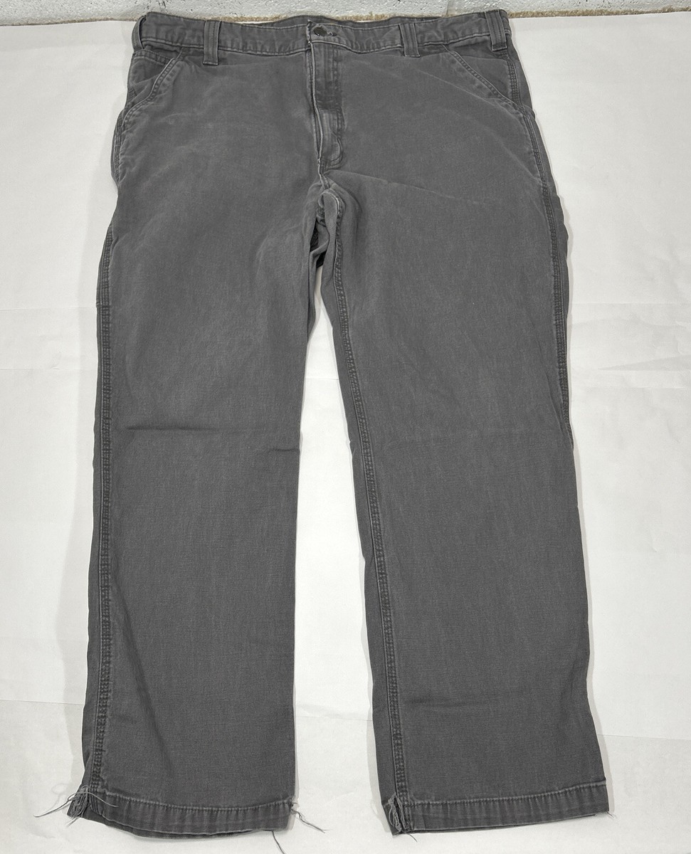 リアドロ. 大事な電話 Carhartt Relaxed Fit Work Pants Gray 102291-039 Cell Phone Pocket