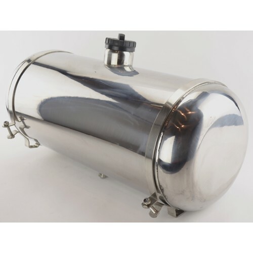 Stainless Steel Fuel Tank, 10 x 40 13.5 Gallon, Center Fill, Dunebuggy