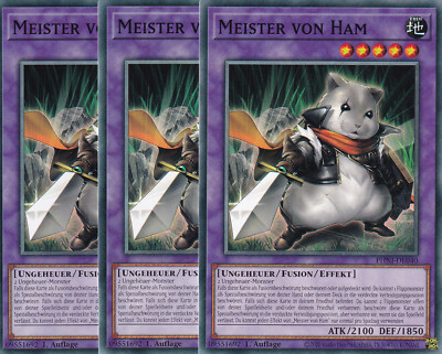 Yugioh PHNI-DE040 Meister von Ham - Playset (3x)