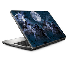Laptop Skin Wrap Universal for 13 inch - Howling Wolves at Moon