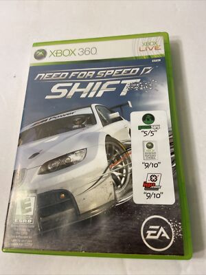 Need for Speed: Shift (Microsoft Xbox 360, 2009) With Manual