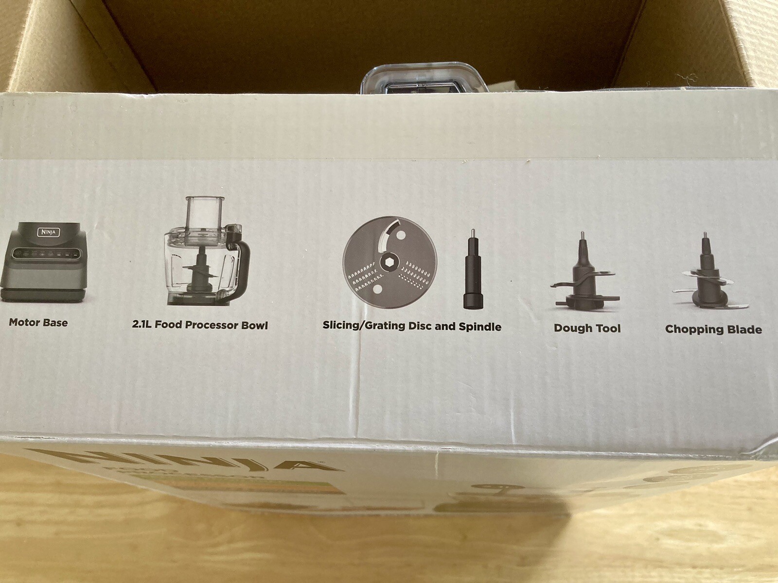 NINJA Food Processor with AutoIQ 850w, 2.1L Bowl Used ONCE Two