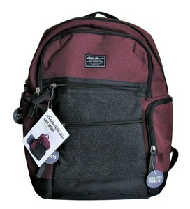 burgundy diaper backpack