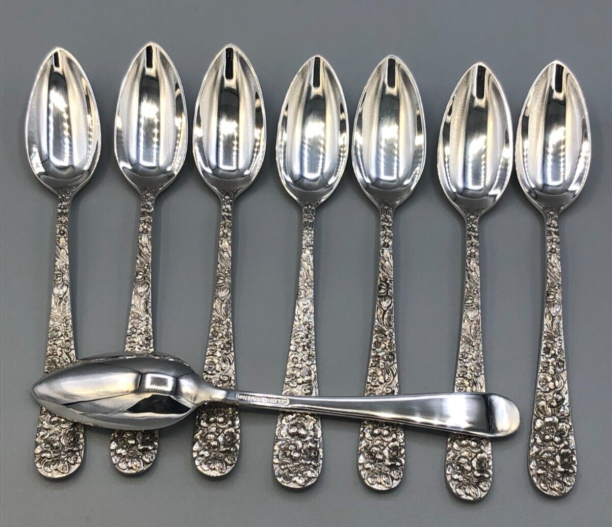 ち*き様   ROSE スプーン STERLING 925 Stieff Rose by Stieff Sterling Silver set of 8 Fruit Spoons 6