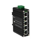 PoE Mini Industrial 5 Ports Gigabit Ethernet Switch Hardened 1000Mbps 12~48V DC