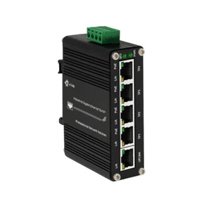 PoE Mini Industrielle 5 Interrupteur Ethernet Gigabit de ports durci 1000Mbps 12~48V DC