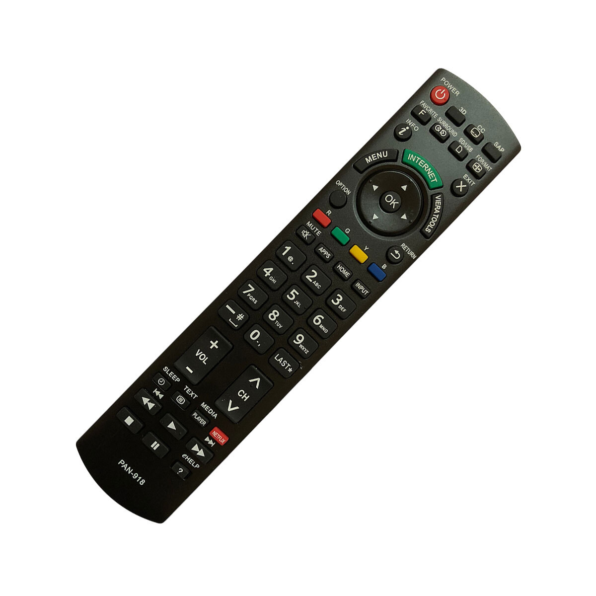 Thumbnail - Ersatz Tv Fernbedienung Für Panasonic Tx-pr50c10 Fernseher