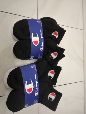 Boys Youth Champions 16 Pairs Crew Socks 3Y-5Y Nwt