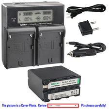 Kastar Battery Dual Fast Charger for NP-F990 CCD-TR2200 CCD-TR2300 CCD-TR280