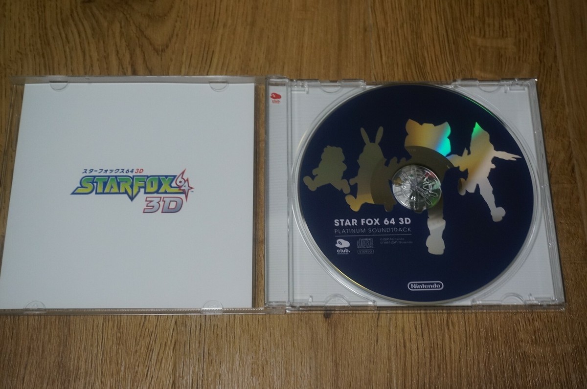 Rare Club Nintendo Original Star Fox 64 3D sound track CD Platinum