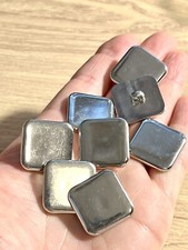 7 X Square Shank buttons 22mm Jacket Blazer Coat Dresses 108