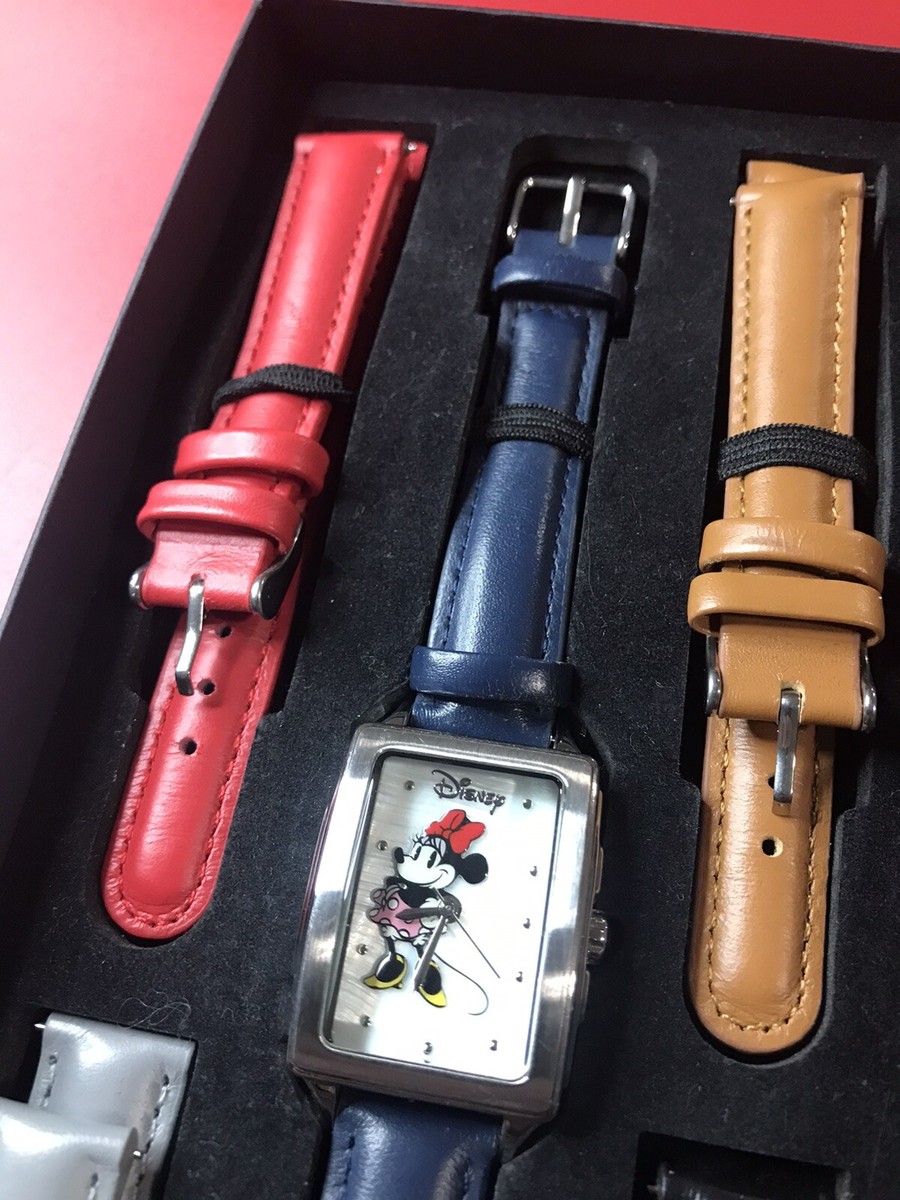 Disney Limited Edition Minnie Mouse Watch Set 5 bands | eBay display picture 1
