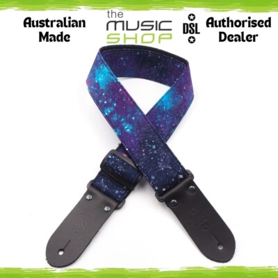 Australian Made DSL 2'' Printed Fabric Guitar Strap, Galaxy Design - CF20-GALAXY