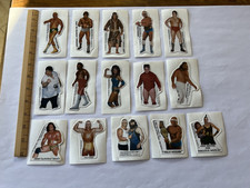1985 Titan Sports WWF Puffy Stickers Lot of 15 Hulk Hogan Iron Sheik Lou Albano