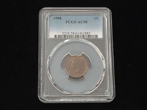1908 Indian Head Cent PCGS Graded AU58 #61463885