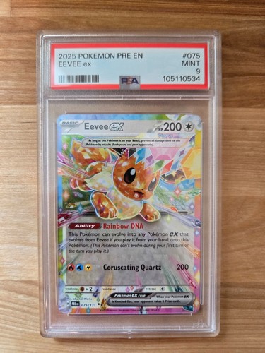 Eevee ex graded PSA 9 for sale on eBay