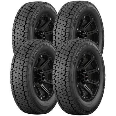 (QTY 4) 225/70R19.5 Michelin Agilis HD All-Season 128/126N LRG Black Wall Tires