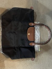 Black Long Champ Medium Size Purse Shoulder Bag