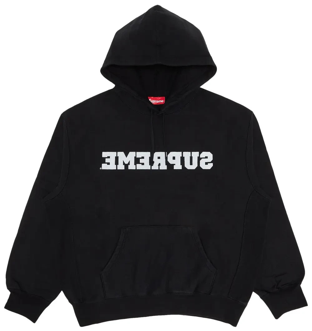 Supreme Reverse Hooded Sweatshirt (SS25) Black | eBay
