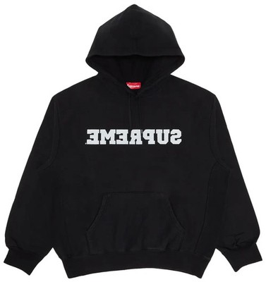 Supreme Reverse Hooded Sweatshirt (SS25) Black | eBay