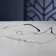 Randlose Lesebrille Titan Damen Herren Ultraleicht Rahmenlos Silikon 1 stk