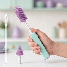 Electric Bottle Brush Cleaner, Portable Electric Baby Bottle Brush for Travel
