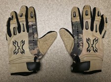 HK Army Hardline Pro Full Finger Paintball Gloves Tan HSTL Camo Size L large air