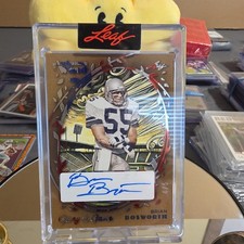 2025 BRIAN BOSWORTH ENCASED LEAF GLORY OF THE GAME AUTUMN WIND SIGNED AUTO 2/5