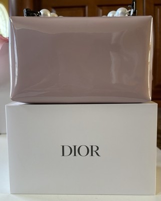 DIOR Beauty 2026 Spring Cosmetic Pouch Makeup Bag • Pink Patent