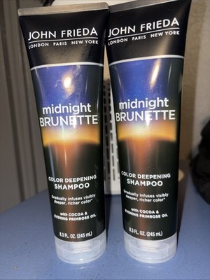 2 John Frieda Midnight Brunette Shampoo & Conditioner, 8.3 Fl Oz FREE SHIPPING