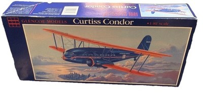 Glencoe Models Curtiss Condor 1:81 Scale Model Kit New OPEN BOX SEALED CONTENT